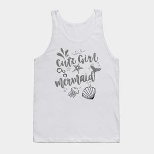 Cute Girl Meermaid Gift Tank Top